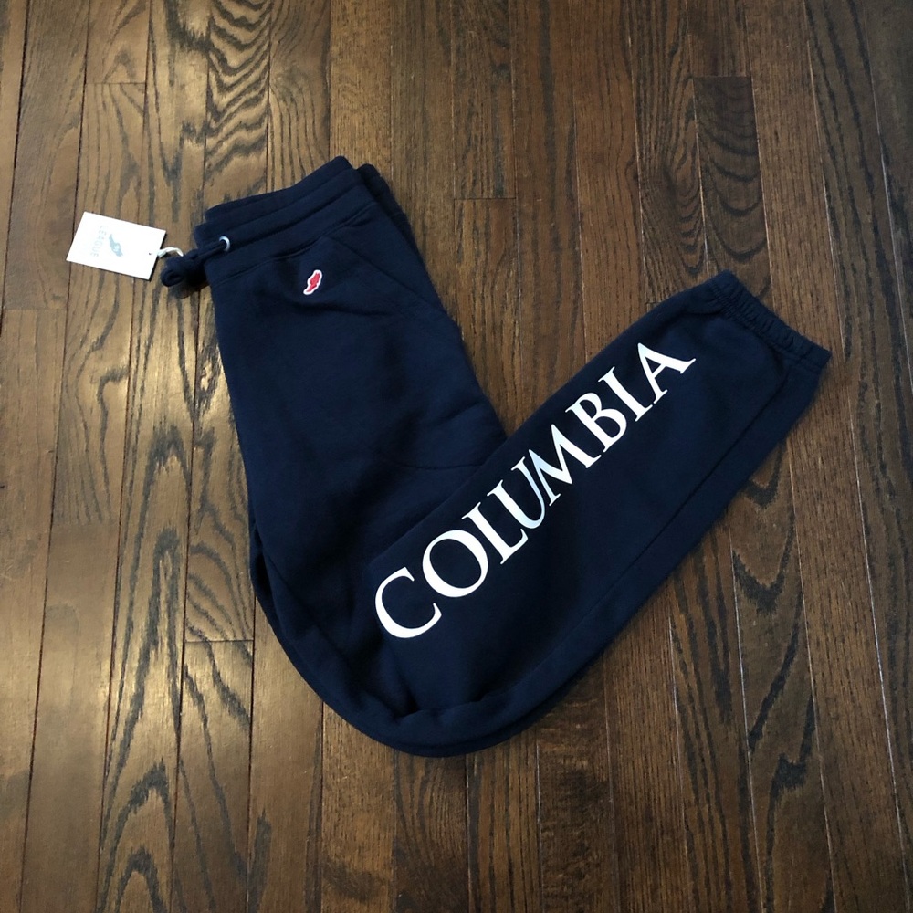 *NWT* League Collegiate Wear Women’s S Columbia University Navy Blue Sweatpants - Picture 1 of 16